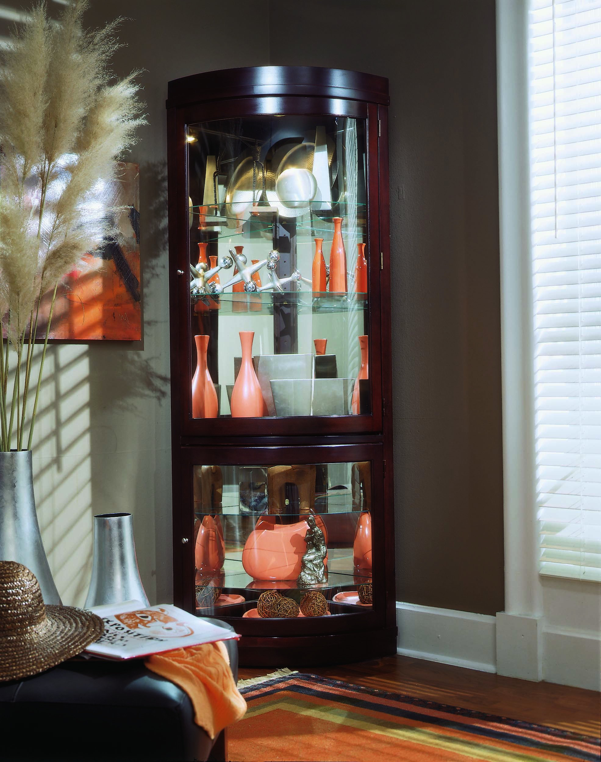 Pulaski Furniture Keepsakes Lighted Corner Display Stand Reviews Wayfair